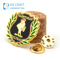 Wholesale cheap custom made metal soft enamel sports football club lapel pin badge